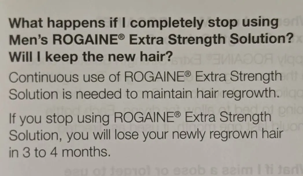 如果停止使用落健，可以保留新長的頭髮嗎?