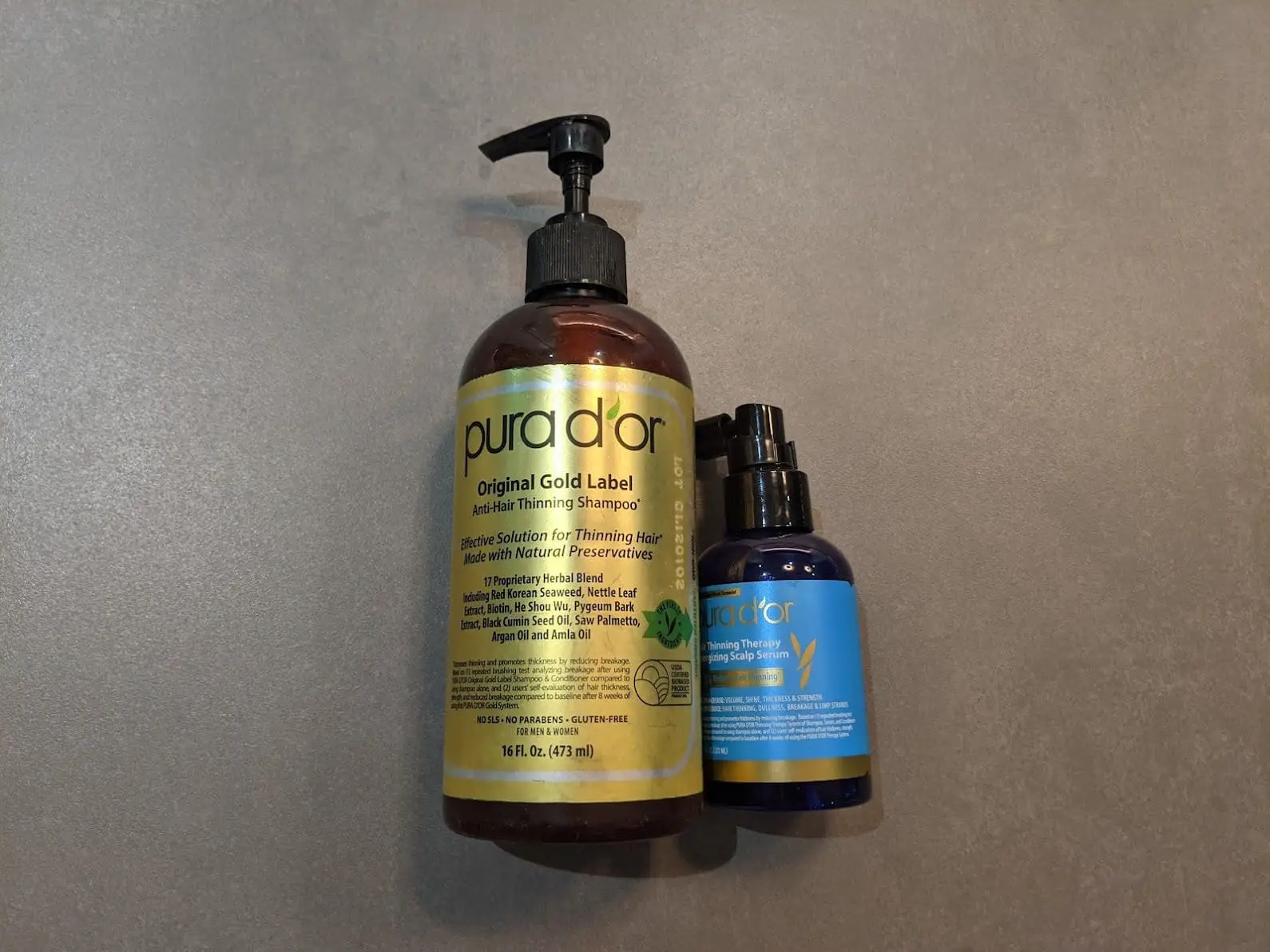  Pura D'or 金標洗髮精與養髮液